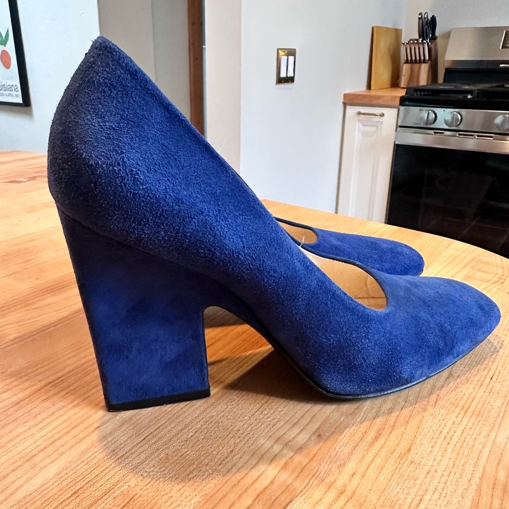 Celine Pumps! Elegant Blue Suede